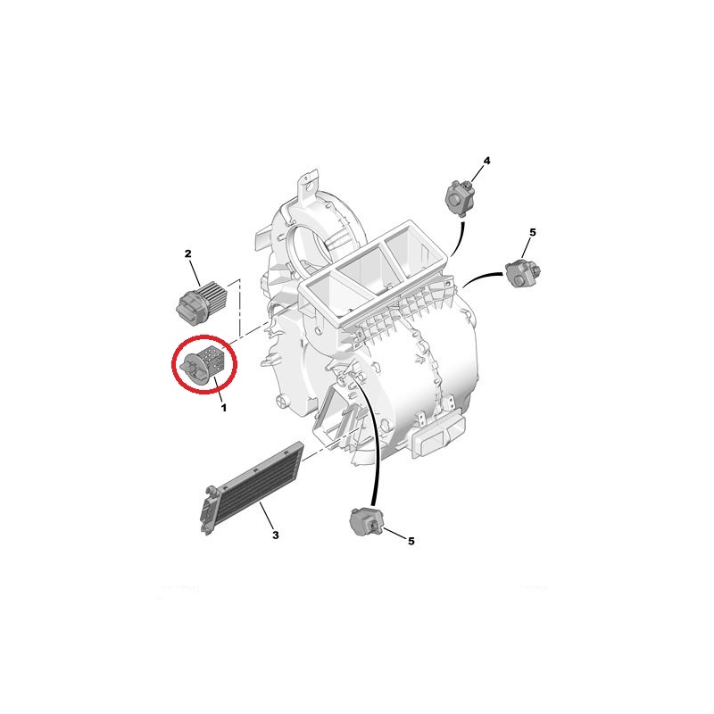 Blower motor resistor Citroen C4/Peugeot 307 @ Hmk Auto