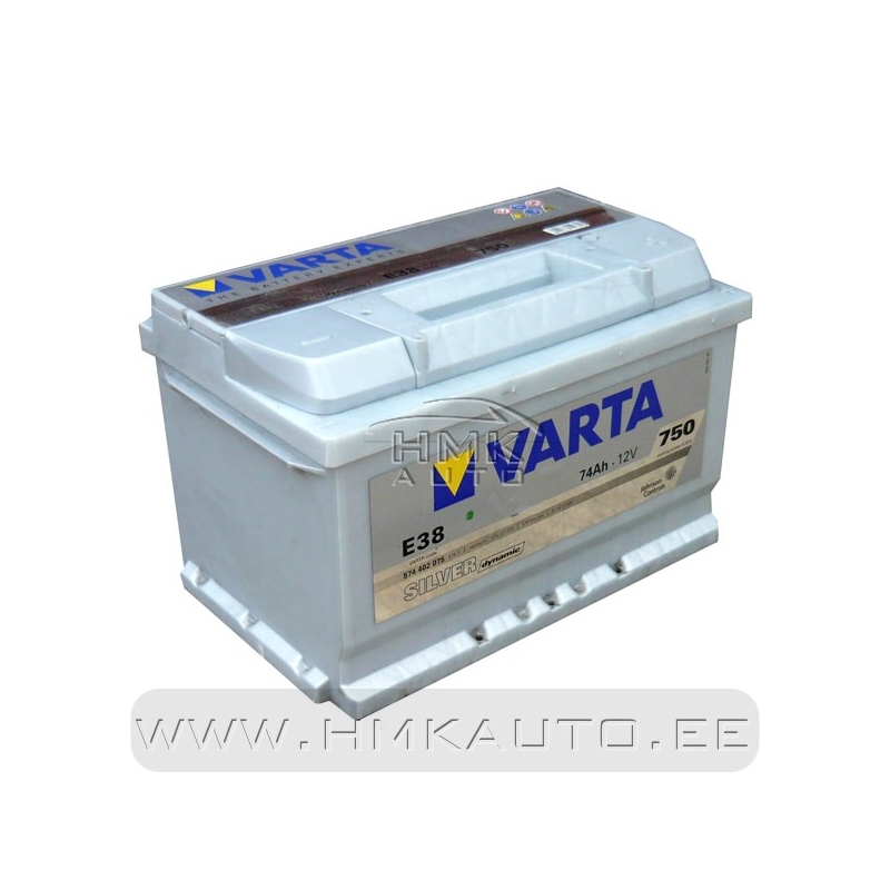 Varta E38 Silver Dynamic 12V 74Ah Batterie 574402075