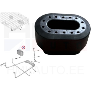 Varuratta tugi OEM Citroen Berlingo/Peugeot Rifter 2018-