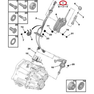 Levier de vitesse OEM Jumper/Boxer/Ducato 2006-