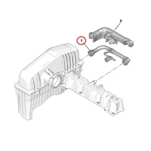 Трубка вентиляции картерных газов OEM Citroen/Peugeot