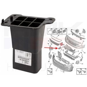 Absorbeur pare-chocs avant gauche OEM Citroen Jumpy/Peugeot Expert 2016-
