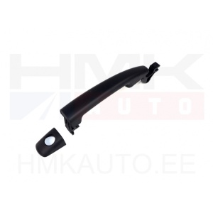 Poignée de porte avant, extérieure gauche OEM Citroen C4,C6/Peugeot 407 (à peindre avec trou barillet)