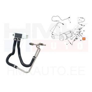 Датчик давления выхлопных газов (с трубами) OEM Renault Scenic,Megane,Talisman 1,6dCi