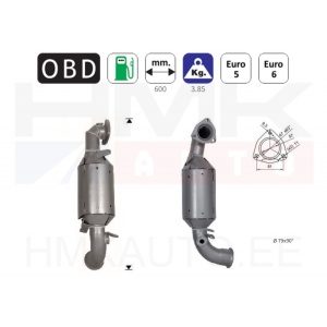 Catalytic converter Citroen C4 Picasso-Spacetourer/ Peugeot 308, 3008, 508, 5008 1,6THP