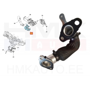 EGR putki OEM Renault Master 2,3DCI BiTurbo 2019-  (M9T-716,726)