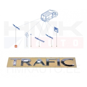Embleem tagauksele "Trafic" OEM Renault Trafic III 2014-
