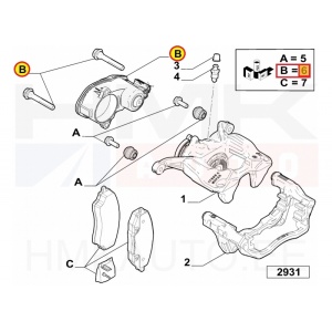 Seisupiduri mootor pidurisadulale vasak OEM Jumper,Boxer,Ducato MCA