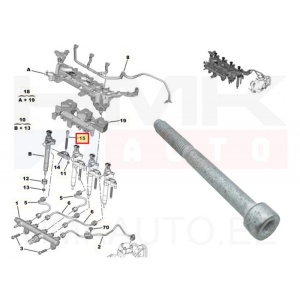 Pihusti kinnituspolt OEM Citroen/Peugeot 2,0-2,2HDI