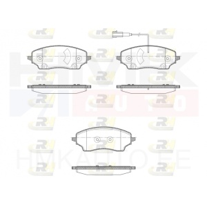 Piduriklotside komplekt tagumine Ducato MCA 2021- 16" (elektr. seisupidur)
