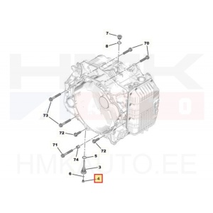 Bouchon d'huile inférieur pour transmission automatique OEM Citroën/Peugeot  AMN8/ATN8