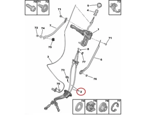 SOODUS!!! Käiguhoovastiku trosside komplekt OEM Citroen Jumpy/Peugeot Expert -2007
