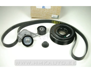 Mitmikkiilrihma komplekt koos väntvõlli rihmarattaga OEM Renault 2,0DCi (ei-AC)