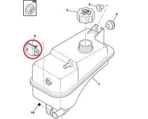 Датчик уровня охлаждающей жидкости OEM Citroen/Peugeot