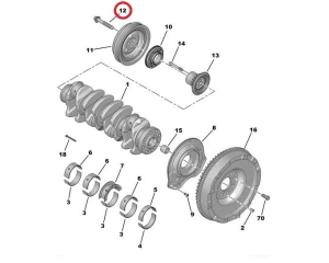Crankshaft pulley bolt OEM Jumper/Boxer/Ducato 2,2HDI
