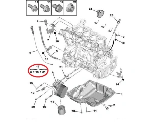 Radiateur d'huile avec filtre OEM Jumper/Boxer/Ducato/Transit 2,2HDI 2006-