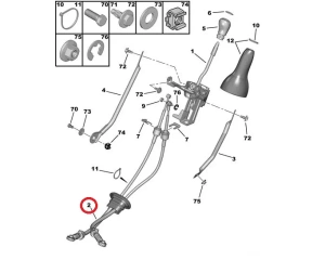 Комплект тросов КПП OEM Jumpy/Expert/806