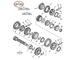 Sünkronisaator 1-2 käik OEM Jumpy/Expert/806