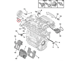 Imusarjan paineanturi(MAP) Peugeot/Citroen