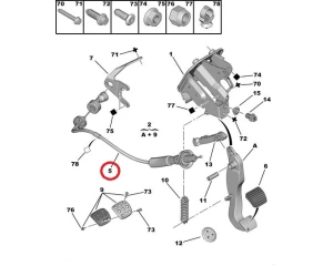 Siduritross automaatreguleerimisega OEM Peugeot 206