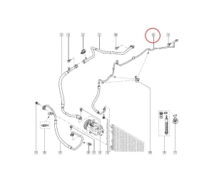 Konditsioneeri toru, kõrgsurve OEM Renault Master 2010-  (R134a)