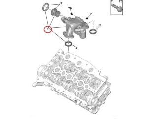 Termostaat korpusega OEM Peugeot/Citroen 2,7HDi