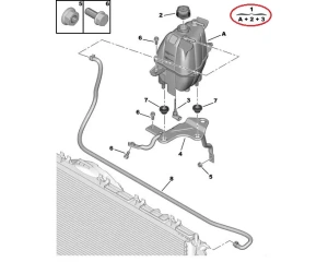 Расширительный бачок OEM Jumper/Boxer/Ducato 2006- (с датчиком)