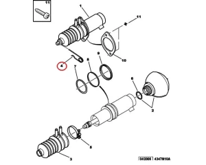 Tagumise vedrusilindri stopper OEM Citroen