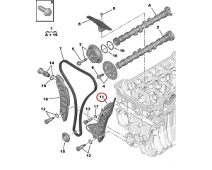 Направляющая цепи ГРМ OEM Citroen/Peugeot EP-моторы