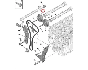 Camshaft gear, intake OEM Citroen/Peugeot EP-engines