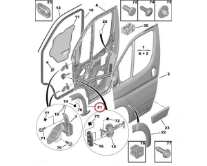 Front left wheel arch trim OEM Jumper/Boxer/Ducato 2006-