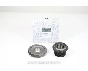 Gear wheel pair, 6. gear 28/47 Renault PF6 (shaft ⌀35mm)