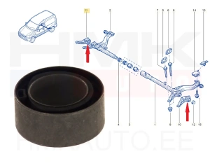 SOODUS!!! Tagasillatala puks Renault Kangoo 98-