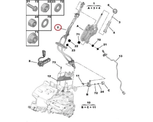 Комплект тросов КПП OEM Jumper/Boxer/Ducato 2,2HDI 2011-