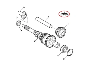 Laakerisarja, vaihteiston pääakseli OEM Citroen/Peugeot ML5C
