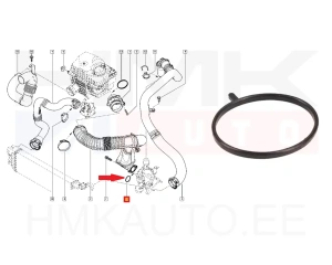 Bague d'étanchéité, gaine de suralimentation OEM Renault Trafic II/ Master III