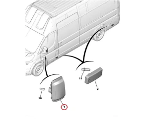 Clignotant dans le rétroviseur droit "orange" OEM Boxer/Jumper/Ducato 06-
