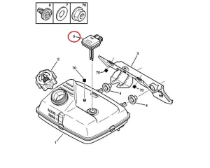 Датчик уровня охлаждающей жидкости OEM Citroen Peugeot