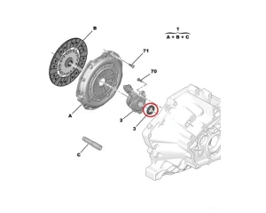 Akselitiiviste, vaihteiston tuloakseli OEM Ducato 2,3 / PSA 26x41x11 ML6C