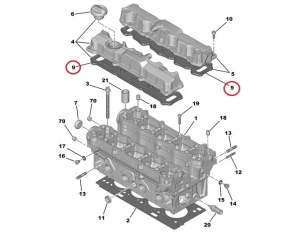 Venttiilikopan tiiviste OEM PSA TU5JP4