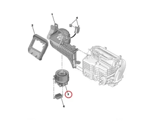 Salongiventilaator OEM Peugeot 3008/5008 , Citroen DS5