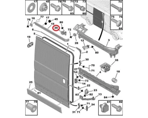 Sliding door roller guide middle right OEM Jumper/Boxer/Ducato 2006- New reinforced construction!