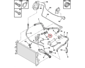Jäähdytysnesteputki OEM Jumper/Boxer/Ducato 2,2HDI 2006-
