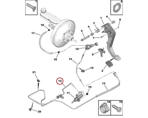 Sidurisilindri toru OEM Jumper/Boxer/Ducato 06-