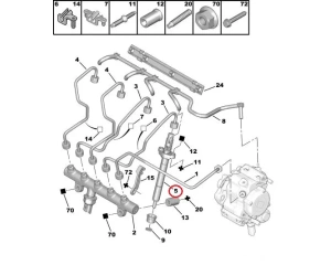 Pihusti OEM Citroen/Peugeot 2,0HDI 16V