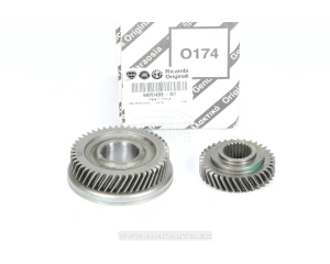 Gear wheel pair, 5. gear (47x35) OEM PSA BE4 gearbox