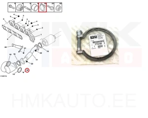 Collier d'échappement OEM Jumper/Boxer/Ducato 2,2HDi 2006-