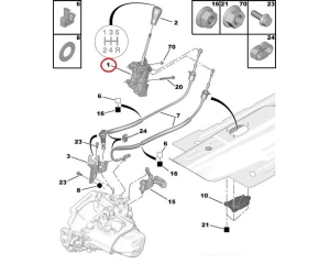 Vaihdekeppi OEM Citroen Nemo/Peugeot Bipper