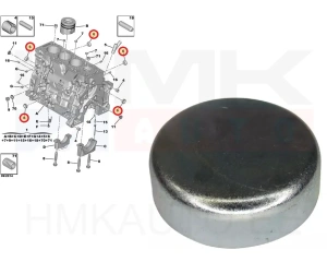 Заглушка блока цилиндров 27mm OEM Citroen/Peugeot/Fiat