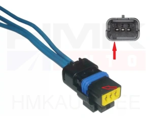 Connecteur capteur de pression carburant Delphi 3-pin